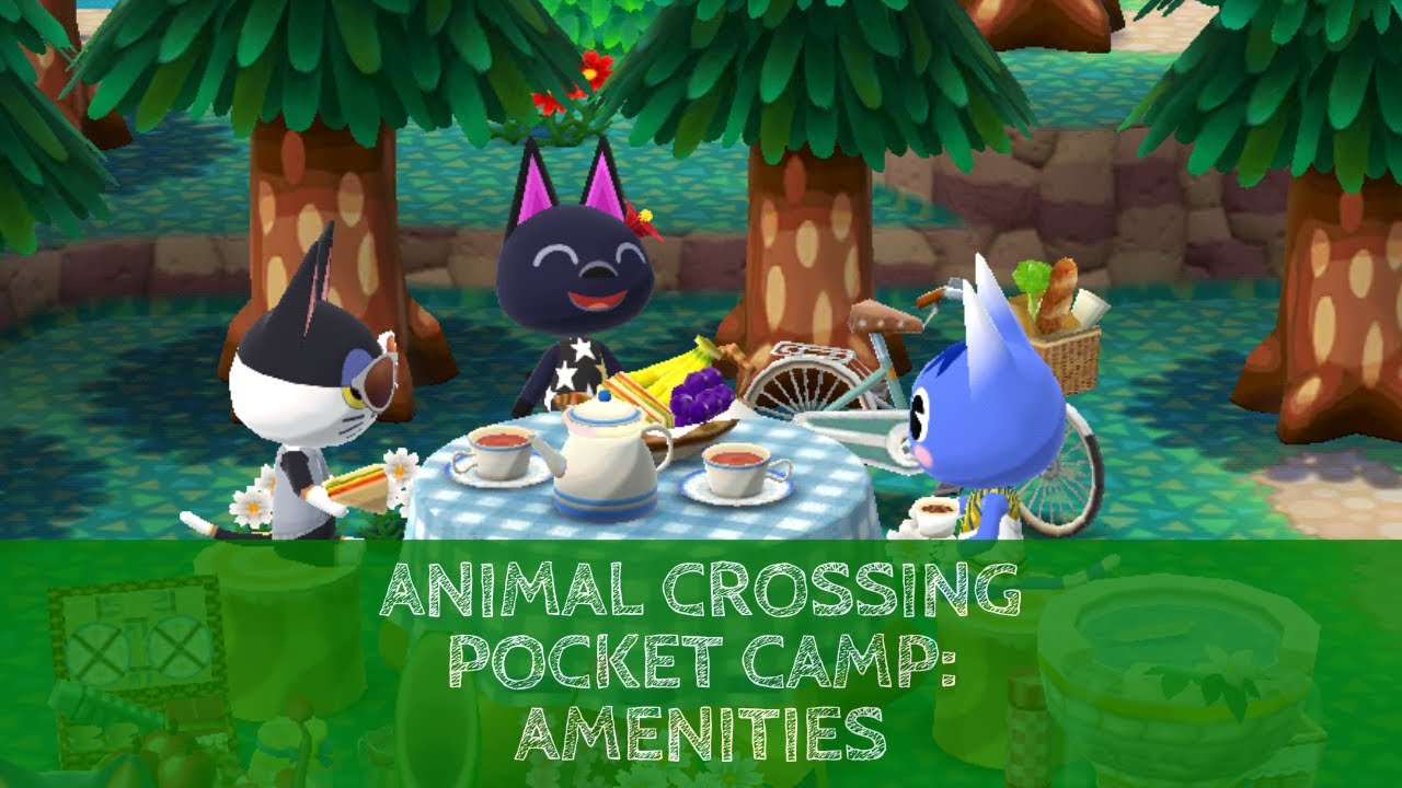 Animal Crossing Pocket Camp: All Upgraded Amenities In Use by Animals + Some Special Event Amenities