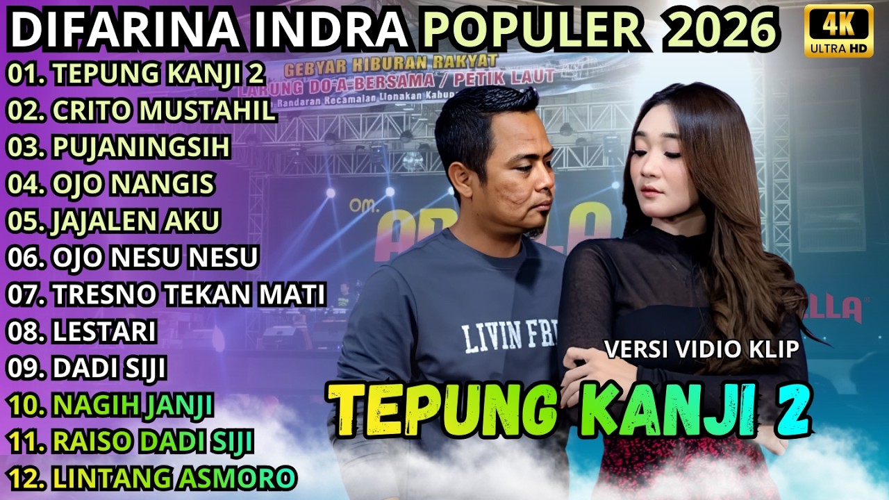 TEPUNG KANJI 2 - CRITO MUSTAHIL- PUJANINGSIH || DIFARINA INDRA FULL ALBUM - OM ADELLA TERBARU 2026