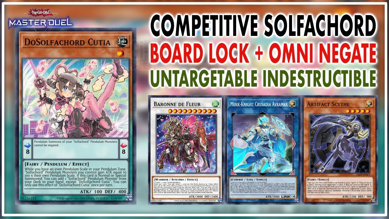 SOLFACHORD Competitive With HALQIFIBRAX & LOCK BOARD & UNBEATABLE AVRAMAX | Yu-Gi-Oh! Master Duel