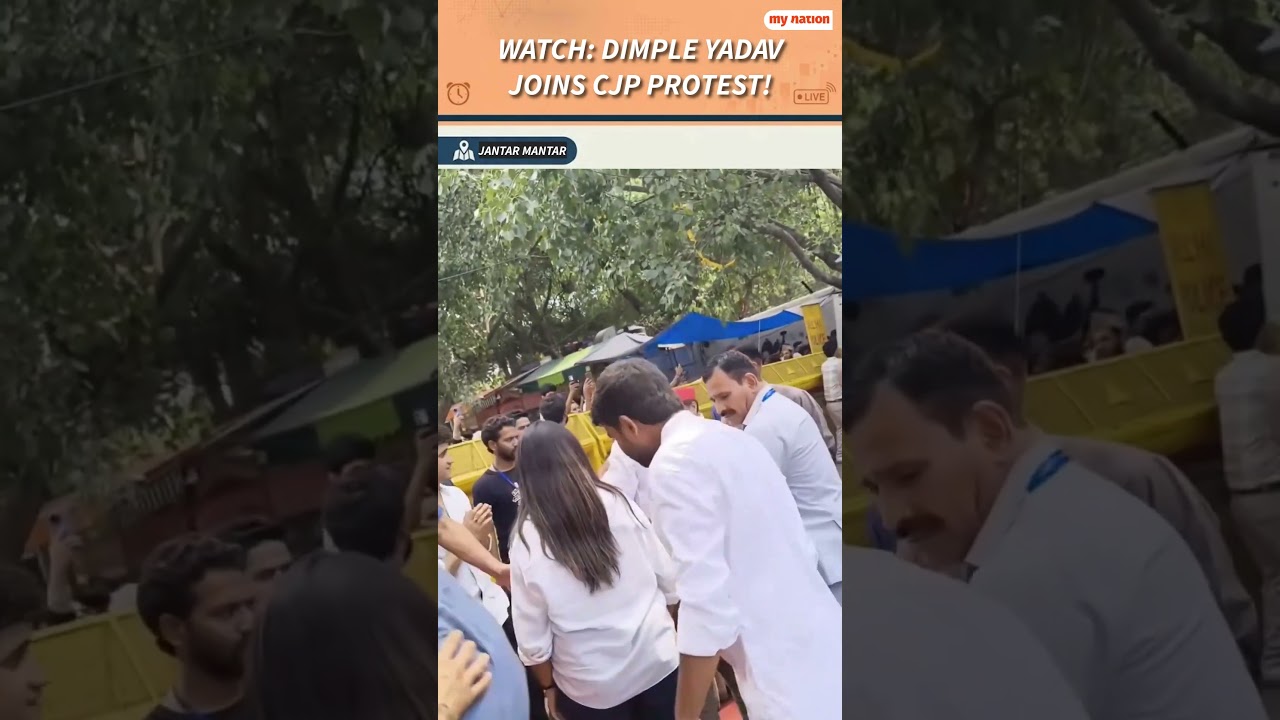 Samajwadi Party MP Dimple Yadav's Visit To CJP Protest Draws Attention | My Nation