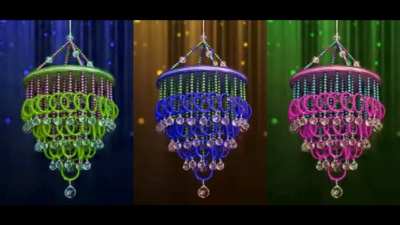 Old Bangles Reuse idea ll Jhumar Bangles Wall Hanging Idea // Amazing Home Decoration Idea