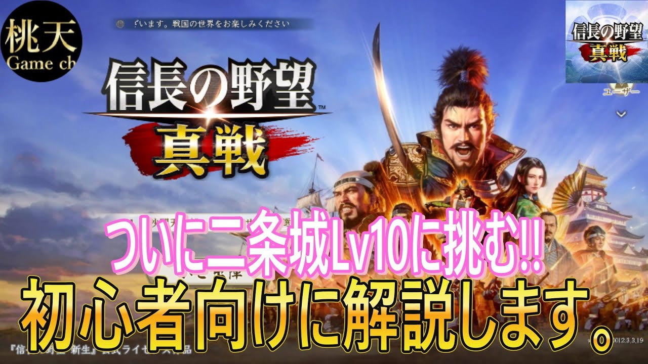 【信長の野望真戦】【二条城LV10】初心者向けに解説します#29