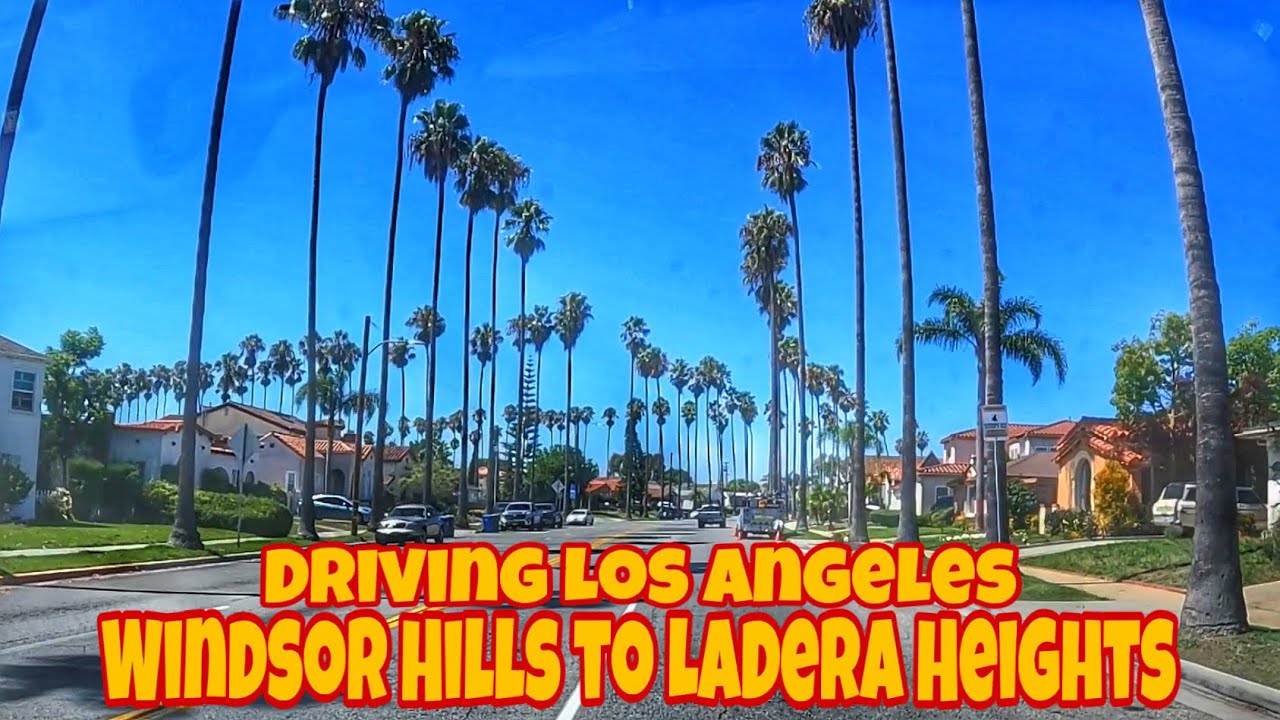 Driving Los Angeles View Park-Windsor Hills to Ladera Heights