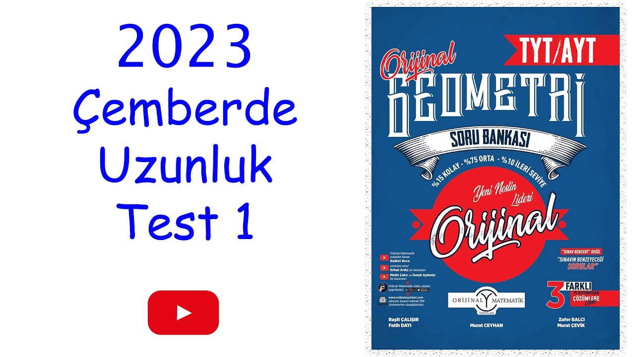 Orijinal geometri çemberde uzunluk test 1