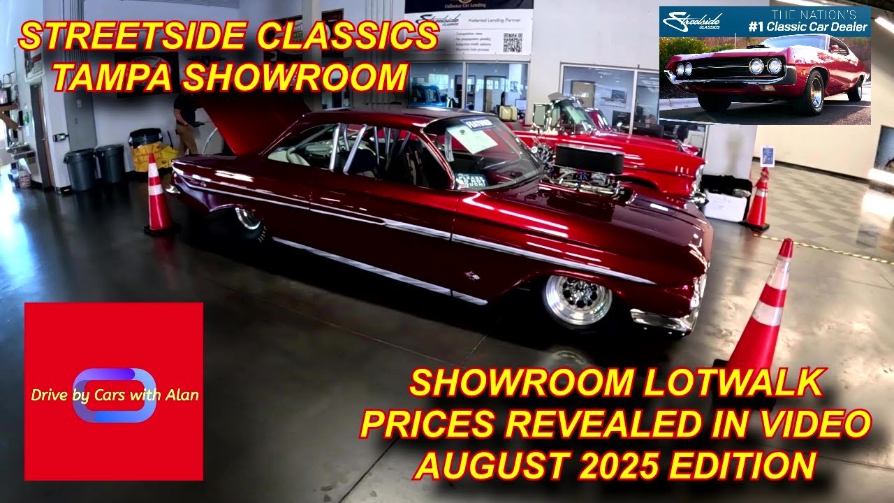 STREETSIDE CLASSIC CARS FOR SALE DEALERSHIP LOT WALK AUGUST 2025 EDITION