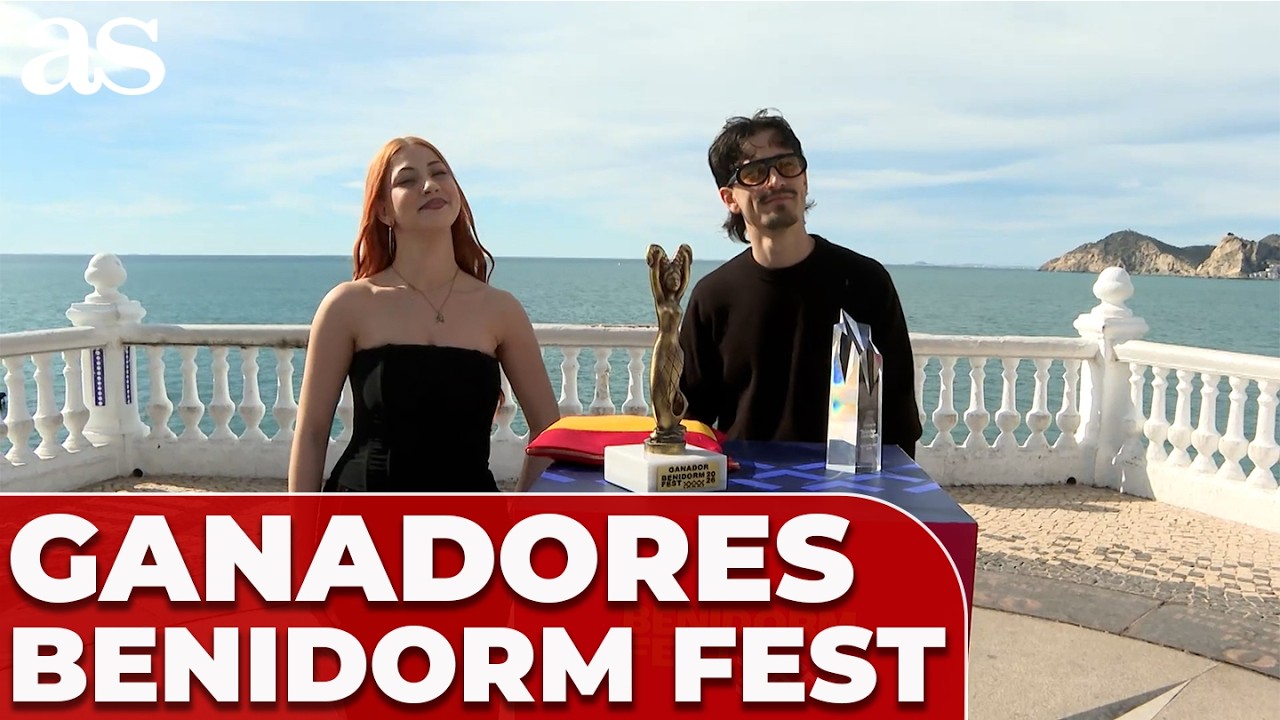 TONY GROX y LUCYCALYS eufóricos tras GANAR EL BENIDORM FEST: un premio de 100.000 EUROS