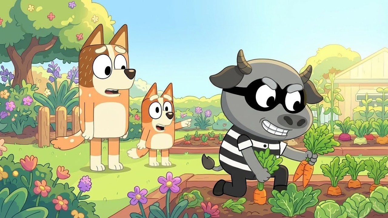 The Garden Thief Is Back?! 🥕😱 Who’s Sneaking the Veggies? | Bluey Funny Animation