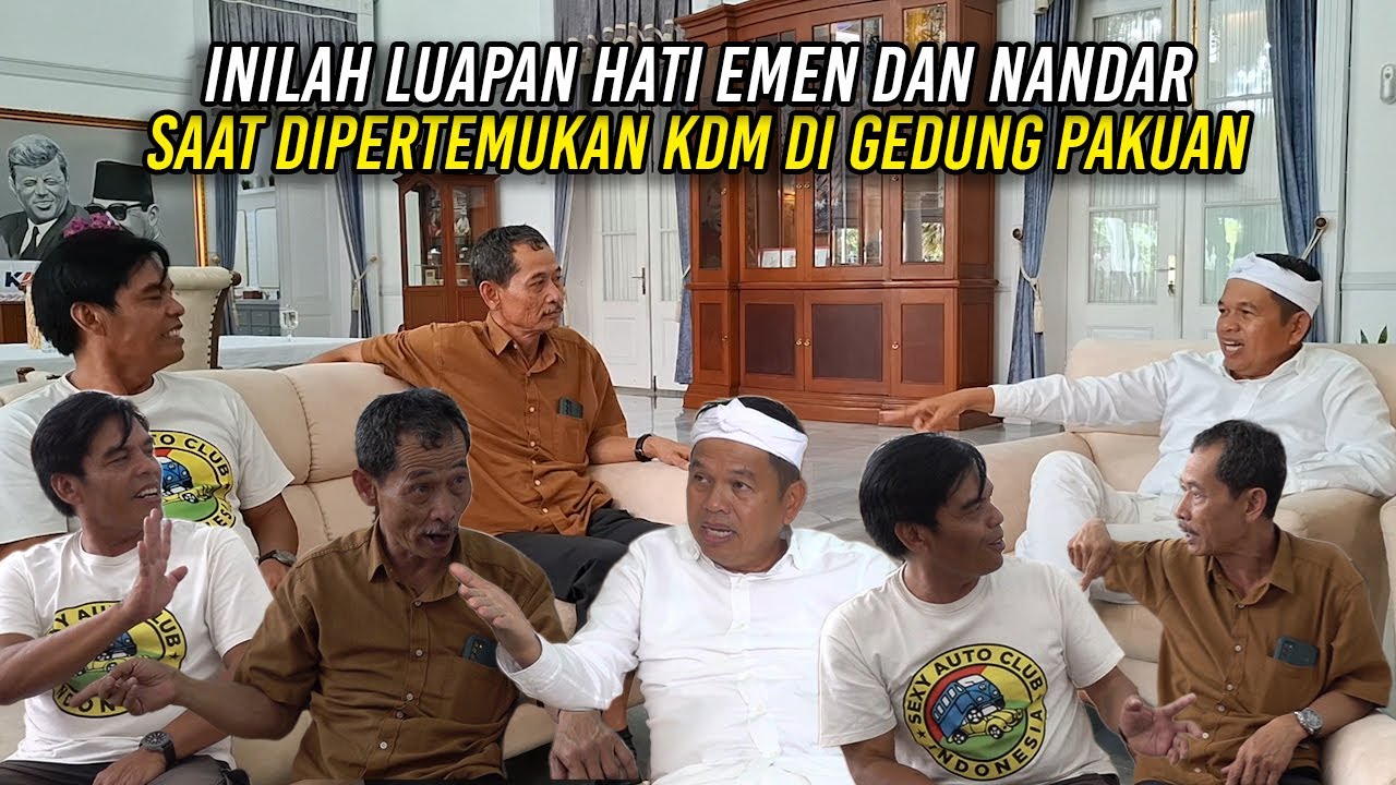 INILAH LUAPAN HATI EMEN DAN NANDAR SAAT DIPERTEMUKAN KDM DI GEDUNG PAKUAN