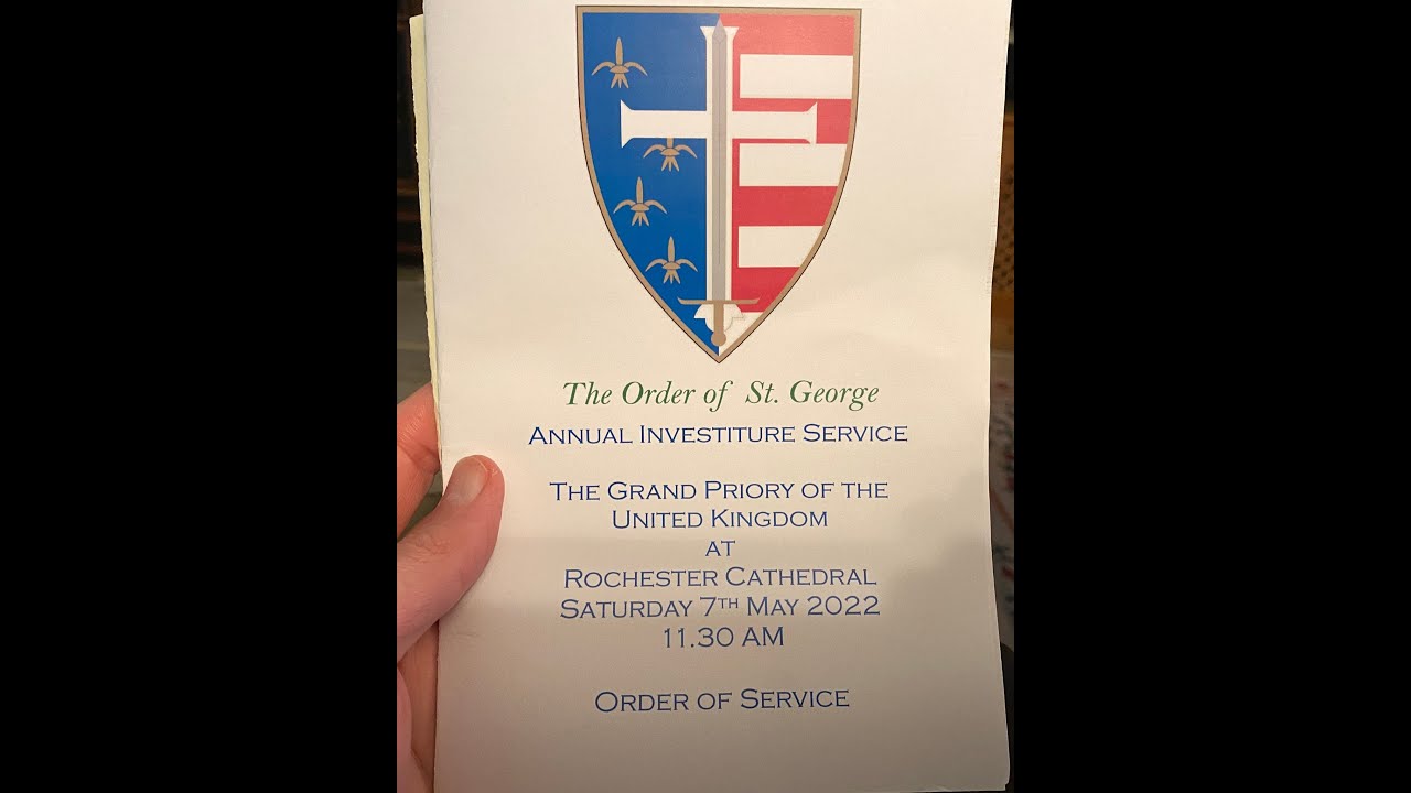 Bishop Damien Mead invested as a Knight of St George in Rochester Cathedral