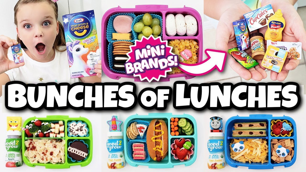 Mini Food VS Real Food LUNCH CHALLENGE | BUNCHES OF LUNCHES