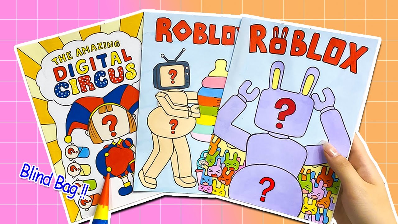 [🐾paper diy🐾] Roblox Jax pregnant many children 😱😱 Outfit Blind Bag Compilation 블라인드백 | ASMR