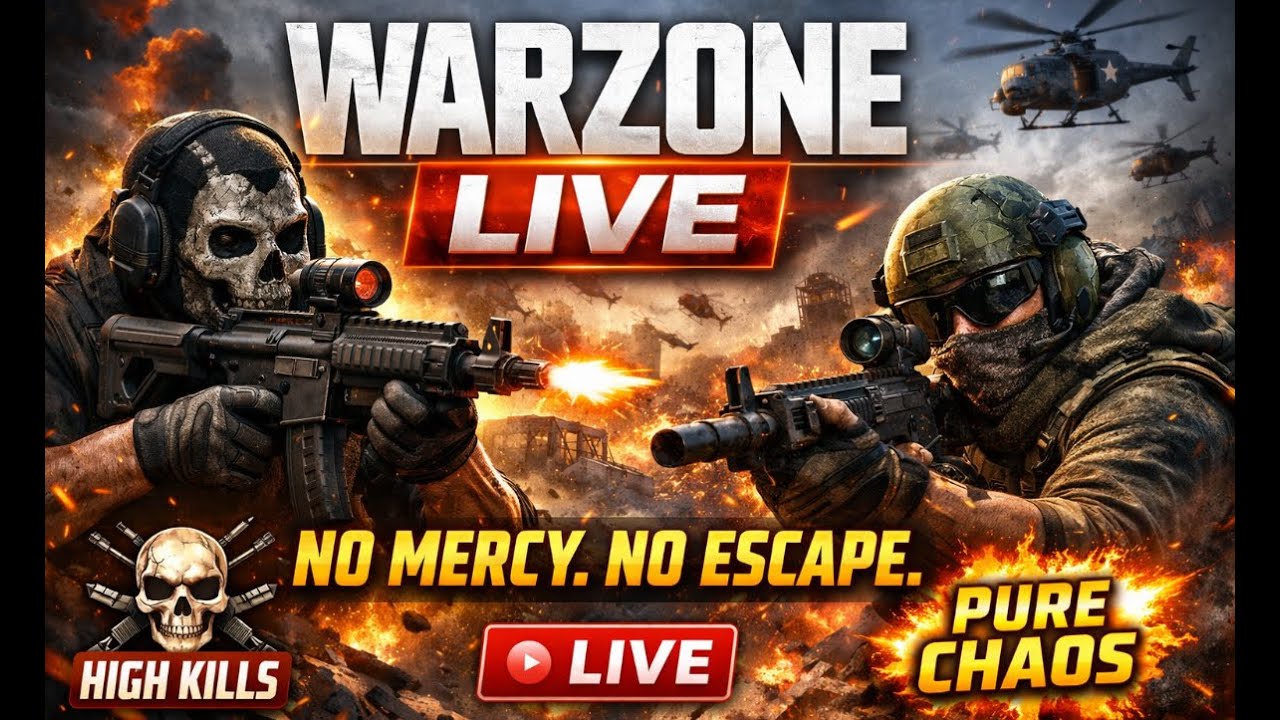 WARZONE LIVE 🔥 No Mercy, Pure Chaos