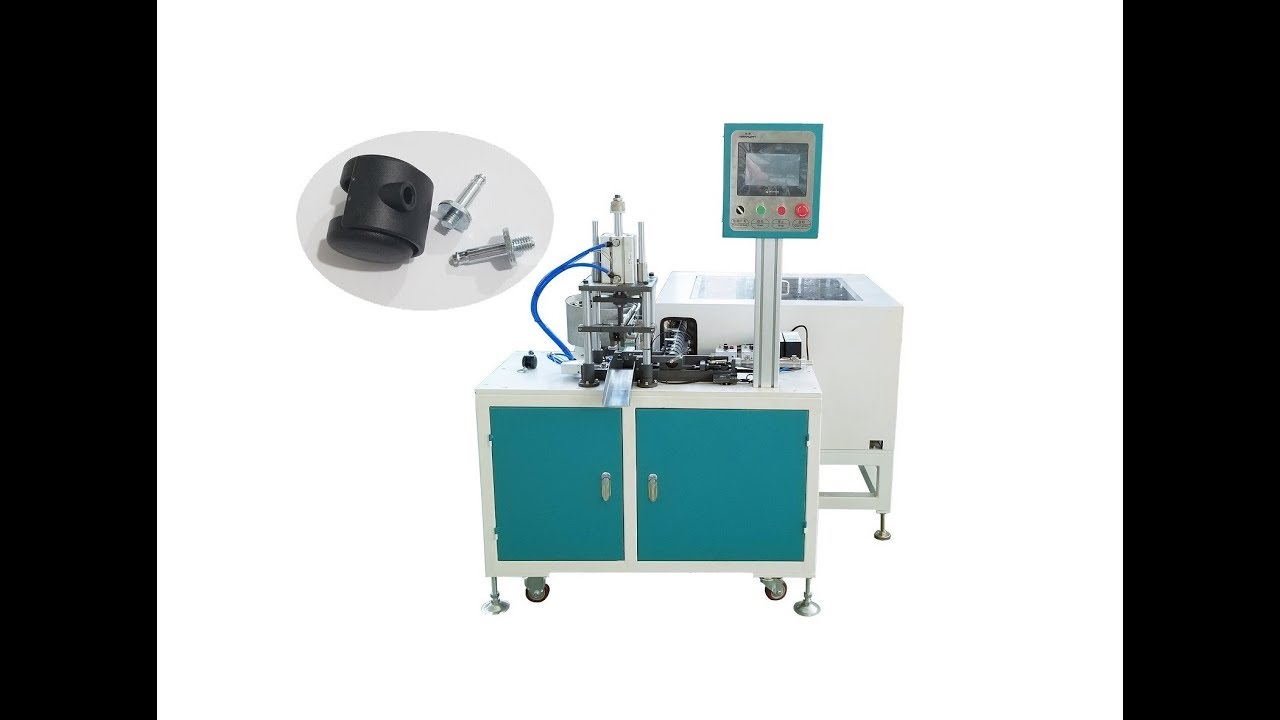 Automatic caster wheel assembly machine, trolley wheel assembly machine
