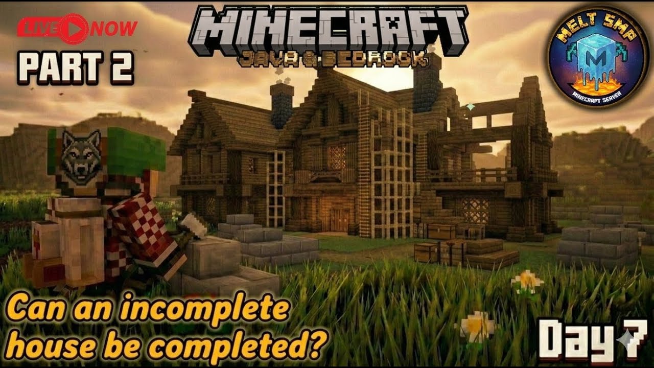 ♦️Day 7: The Final Grind! Building my Dream Base on Melt SMP 🔥