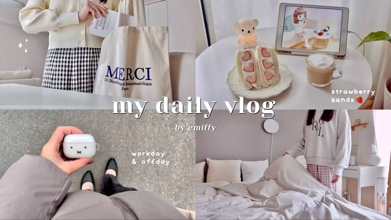 office worker's busy & productive daily life🌨️ birthday vlog🎂 new bags, solo cafe
