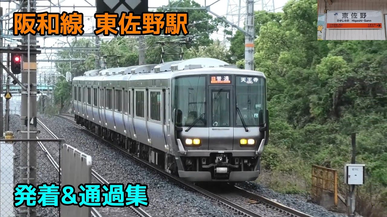 阪和線 東佐野駅 発着&通過集