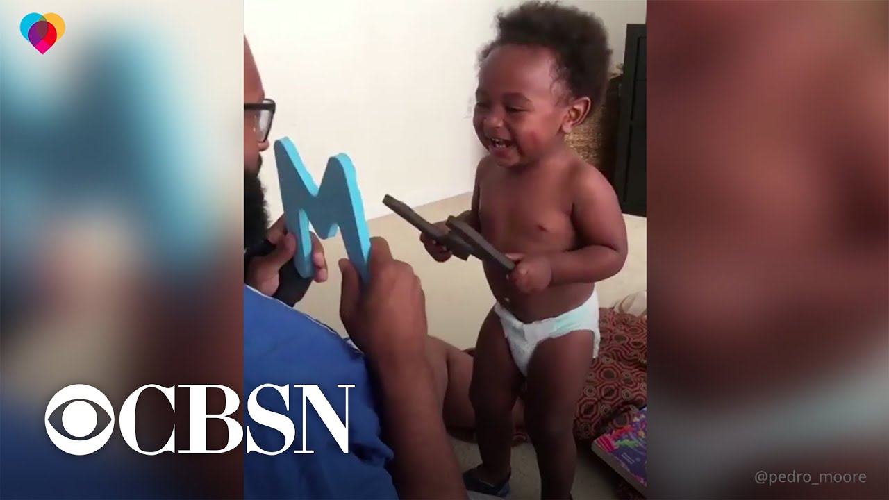 This adorable baby can't stop laughing as he practices his ABC’s