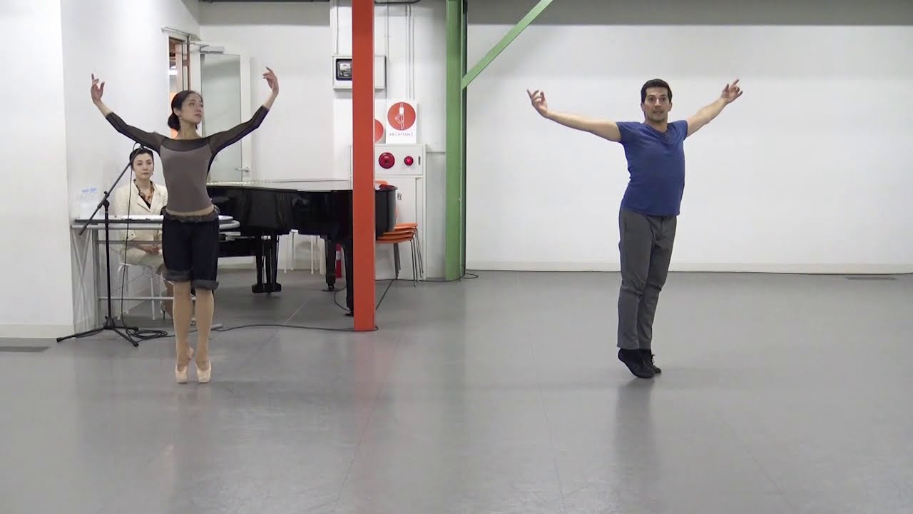 「スタジオアーキタンツ」20周年記念事業記者発表 Vol.1 菅井円加とジョヴァンニ・ディ・パルマのリハーサル