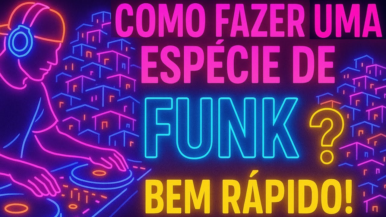 Como fazer um funk (se é que o é) de forma rápida: composição, letra, sons, gravação, produção, etc