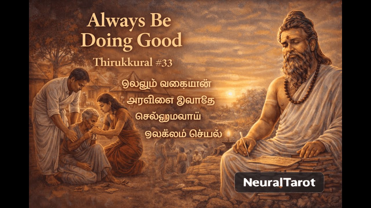 Thirukkural #33 – Never Cease to Do Good | Tamil Wisdom