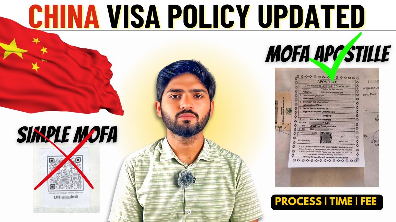 China Visa Big Update on Mofa Document Attestation | Chinese Embassy Visa Policy Just Changed
