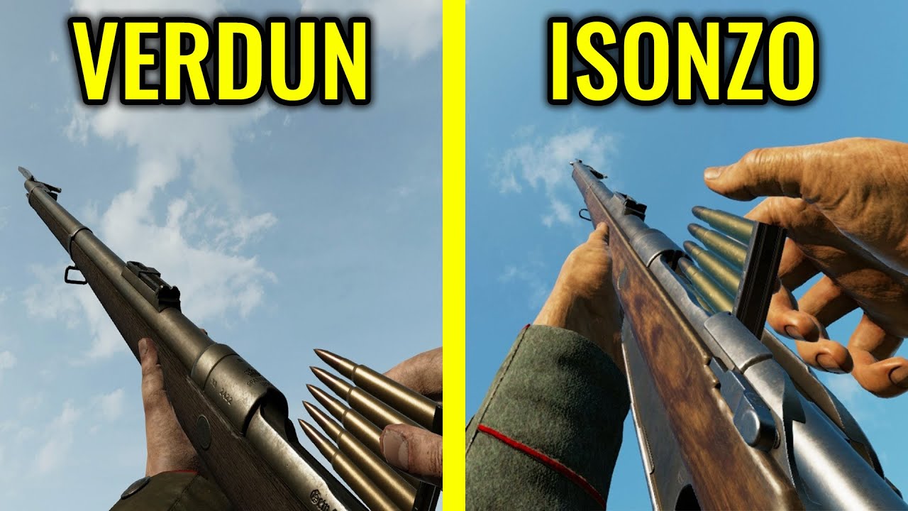 Verdun vs Isonzo - Weapons Comparison