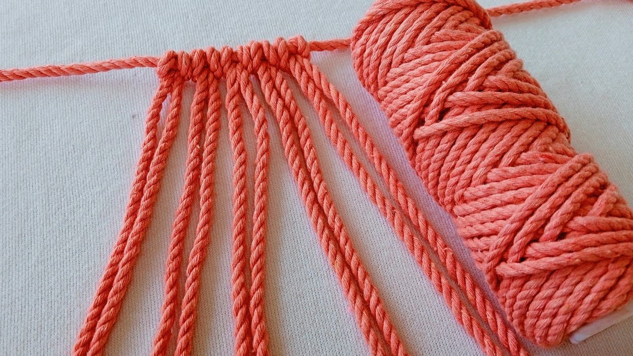 How To Make An Easy And Quick Macrame Flower / Diy Simple Macrame Flower Tutorial