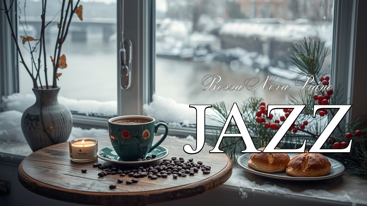 Happy Winter Jazz Cafe ~ Delicate Morning Jazz Music & Bossa Nova Piano for Stress Relief, Relaxing