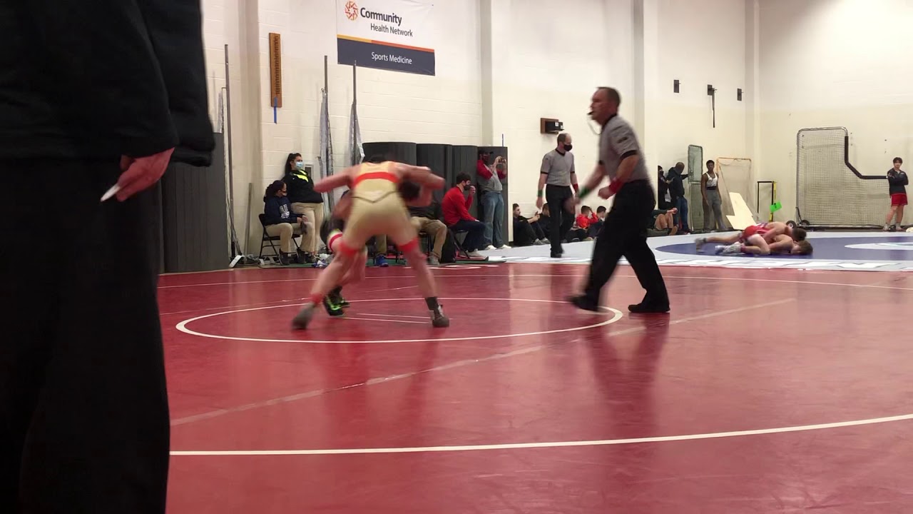 2/21/21 Max Wiler (EX3) vs Elijah Craig (Decatur Cent) win 1:56 fall [Indy Nationals]