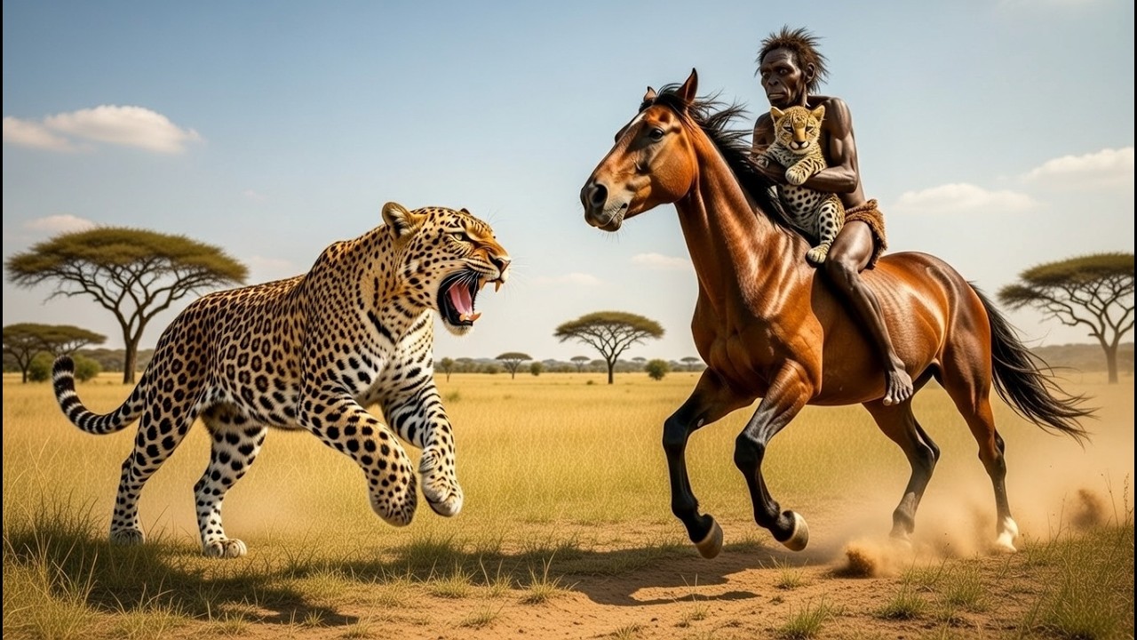 Life 3.6 Million Years Ago | How Homo Habilis Defeated the Ancestor of the Giant Leopard