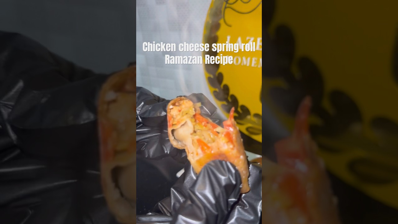 “Chicken Cheese 🧀 Spring Rolls”