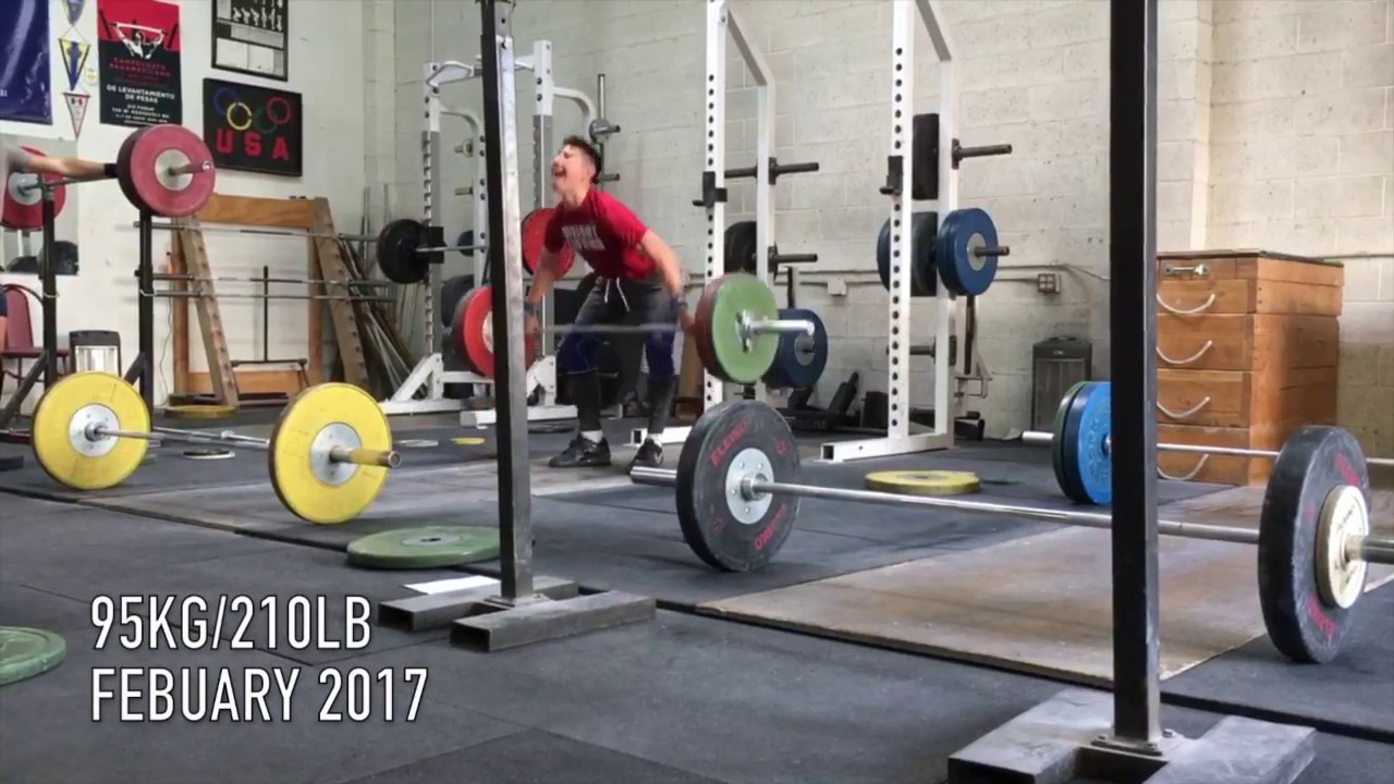 1 year progress Olympic Weightlifting  | June 2016- June 2017