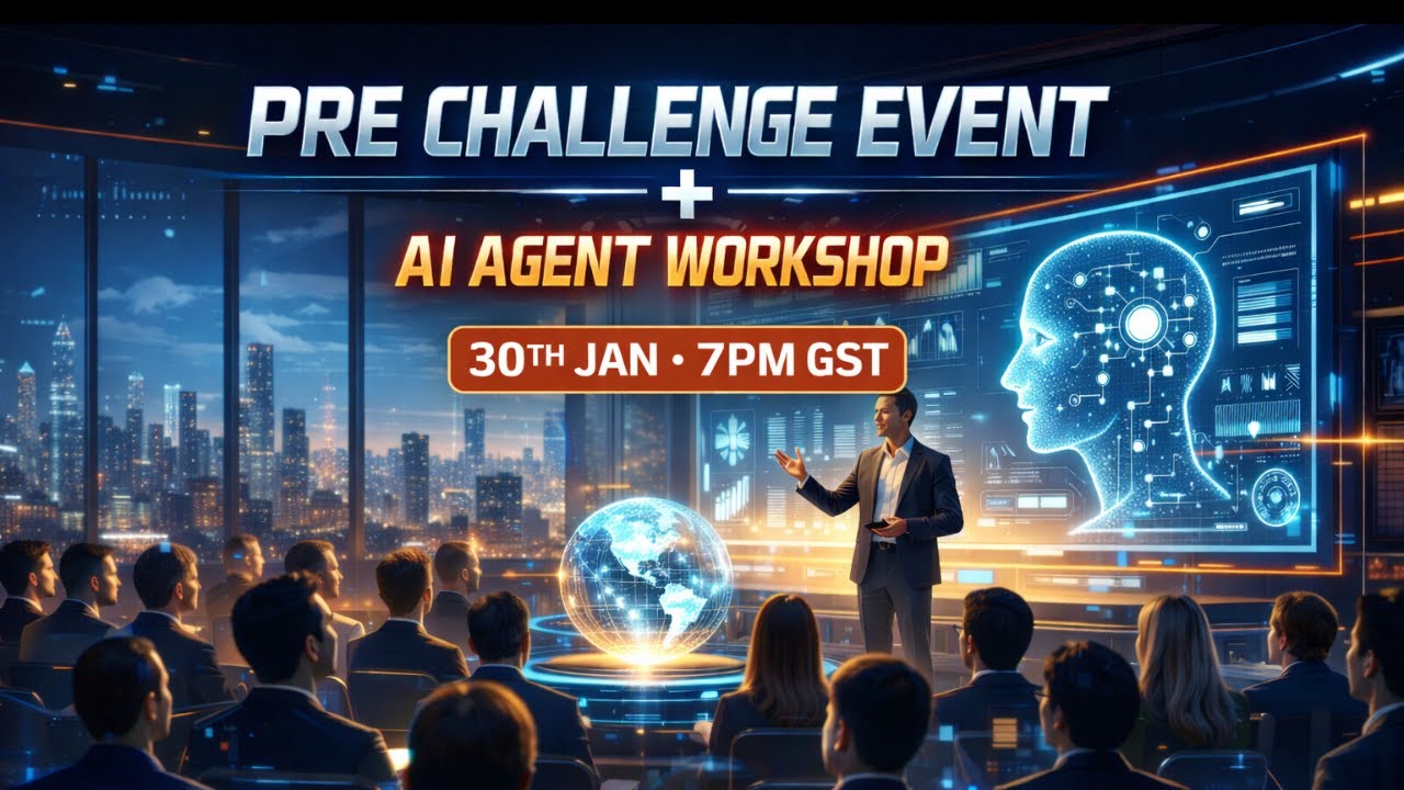 Most people join AI challenges and get stuck on Day 1.