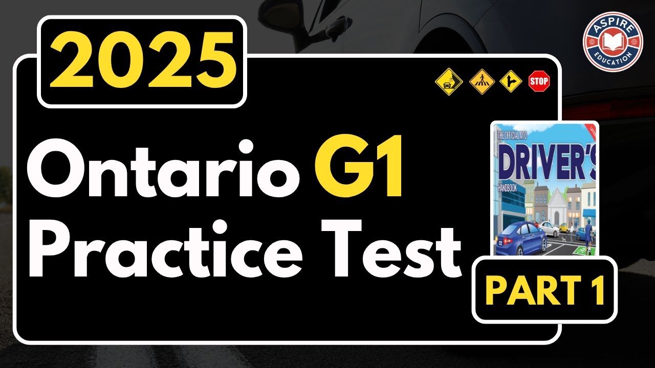 Ontario G1 Practice Test | Part 1 | Ontario G1 Practice Test &ndash; 150 Driving Rules Questions