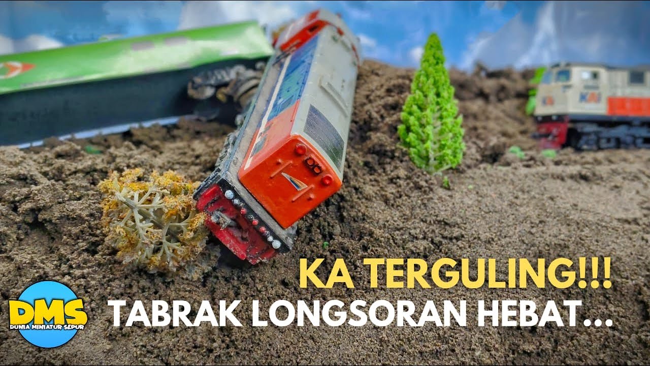 Longsor Hebat, Kereta Api Hampir Jatuh ke Jurang! Simak Kejadiannya! - Miniature Series
