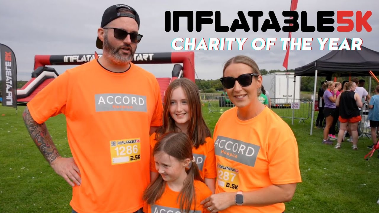 Inflatable 5k Glasgow 2025 - charity of the year highlights