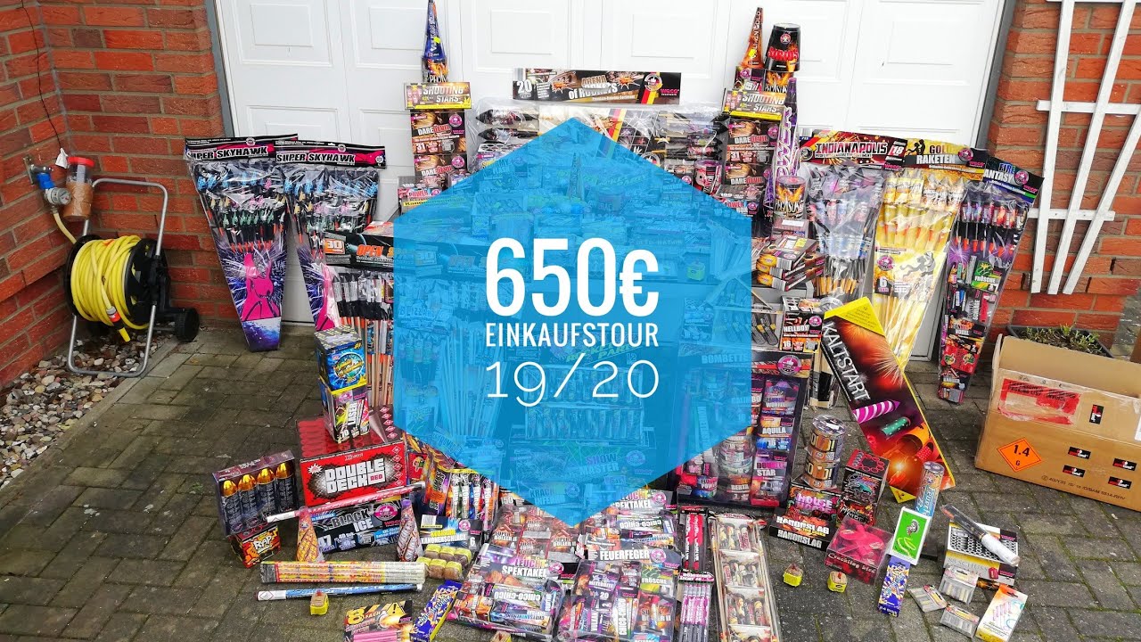 650€ SILVESTER FEUERWERK EINKAUFSTOUR 2019/2020