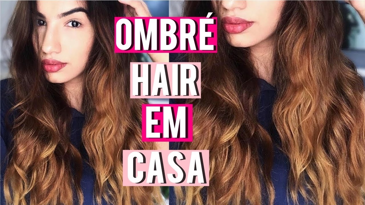 COMO FAZER OMBRÉ HAIR SOZINHA/ MORENA ILUMINADA