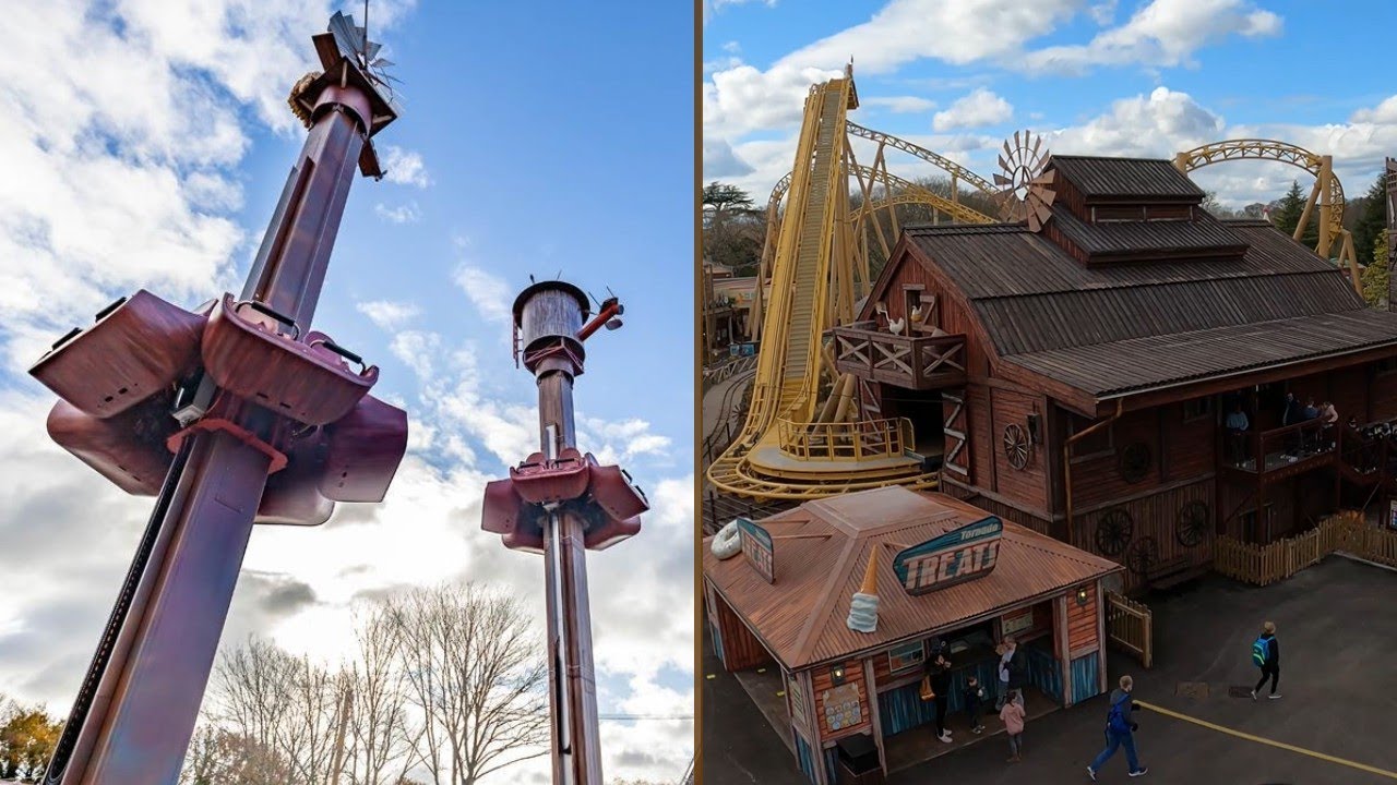 Windmill Towers 4K On Ride POV - Paultons Park