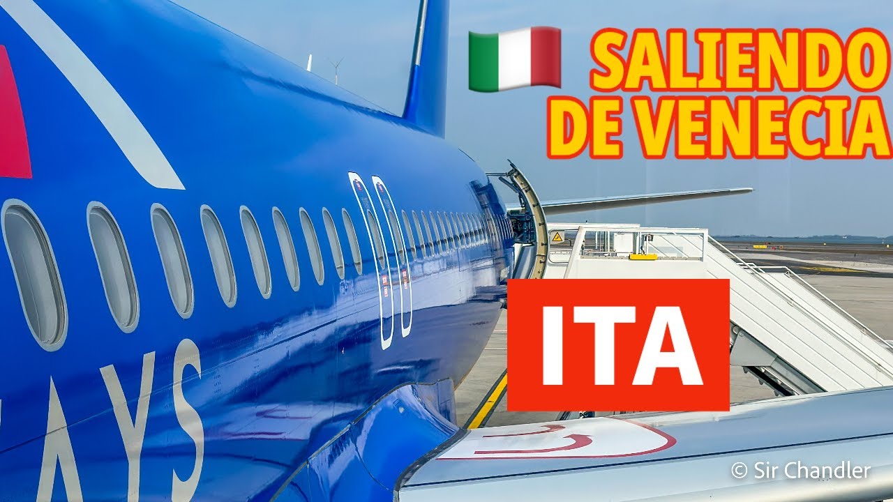 SALIENDO DE VENECIA - ITA AIRBUS 320 A ROMA 🇮🇹 ✈️