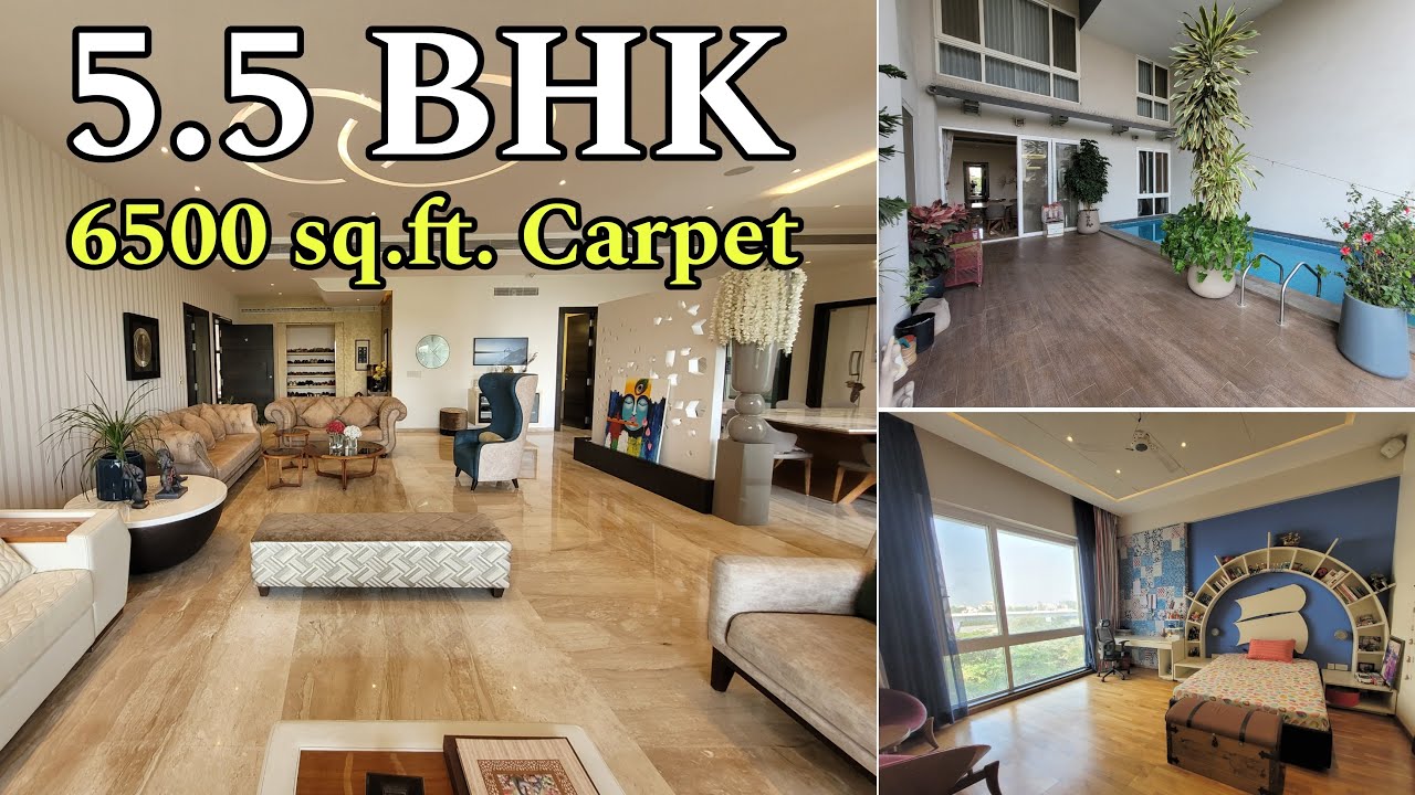 Luxury 5.5 BHK Flat for Sale | 6500 sq.ft. Carpet | #Baner #Pune | Call 8855836945 / 7058094208