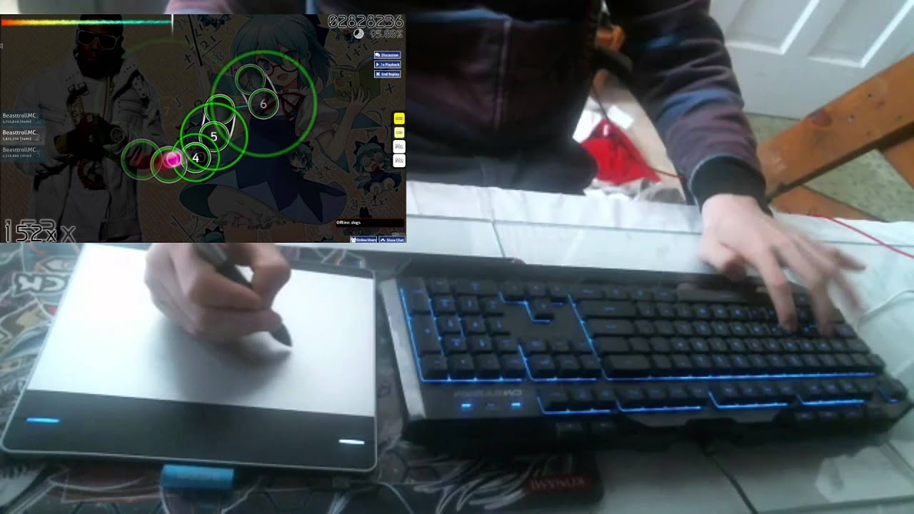 Osu! Liveplay Soulja Baka - KSHRO RMX amazing liveplay!!1!11