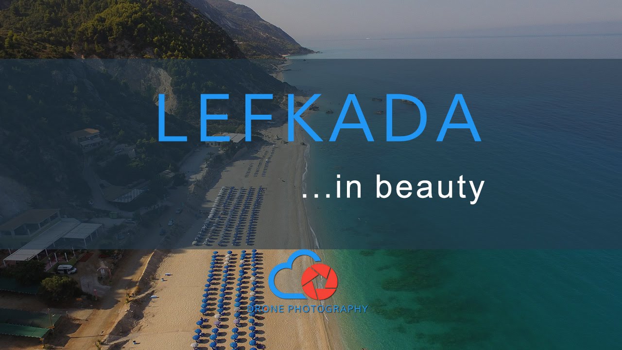Drone above Lefkada and its beautiful beaches