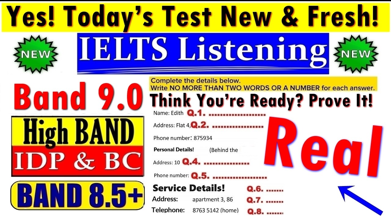 IELTS LISTENING PRACTICE TEST 2025 WITH ANSWERS | 15.05.2025
