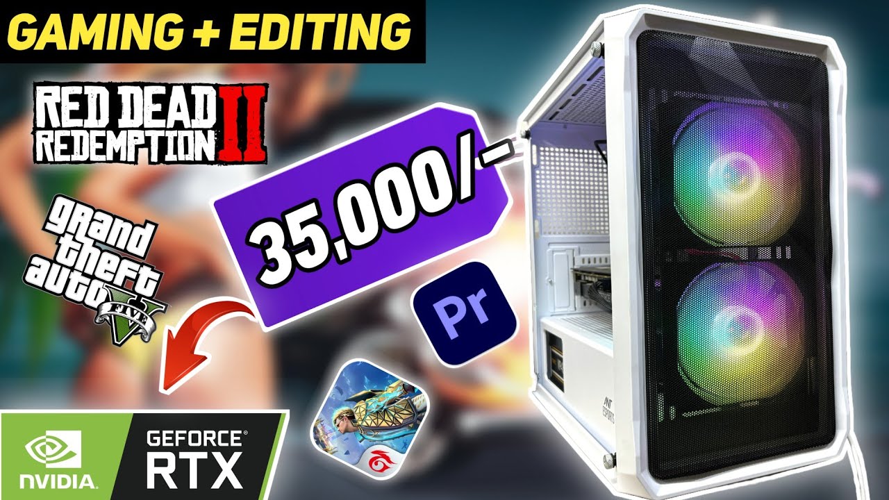 35,000/- Rs Super AMD Gaming PC Build🔥 With RTX GPU!⚡Perfect For Gaming!🔥