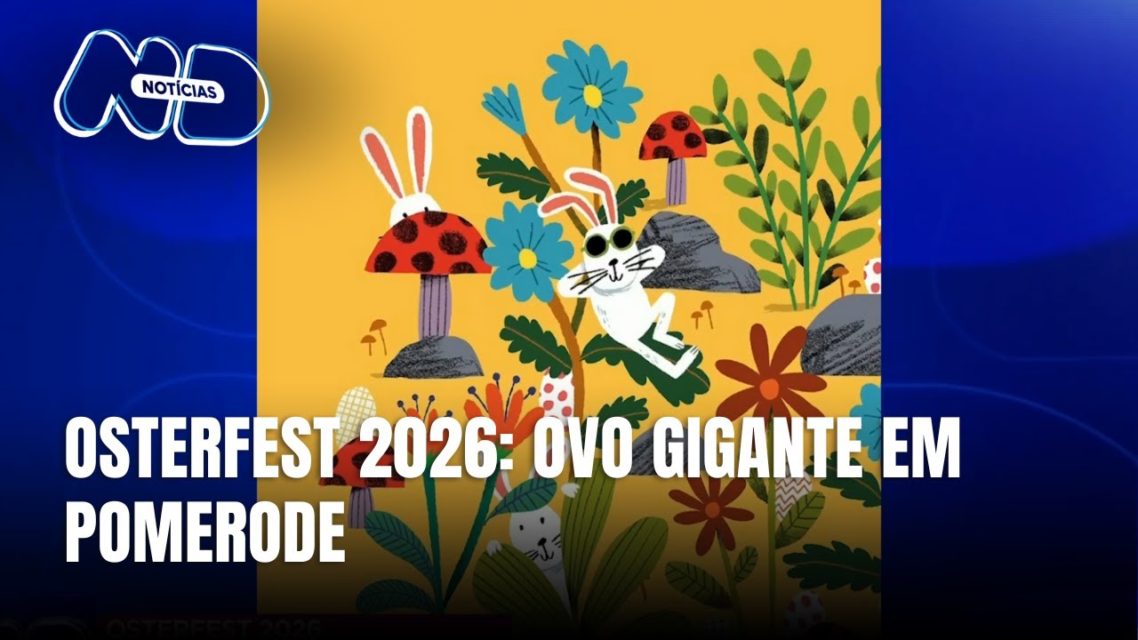 Osterfest 2026: preparativos em Pomerode com ovo gigante artístico