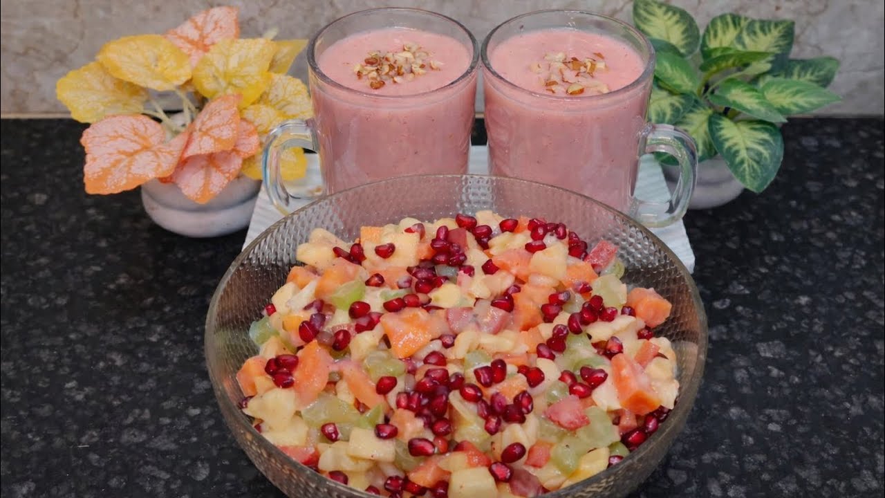 Fruit Chaat |khatta Meetha Shake|Cream Chaat Recipe|Smoothie Shake| Banai Aftaari ko Behtreen 