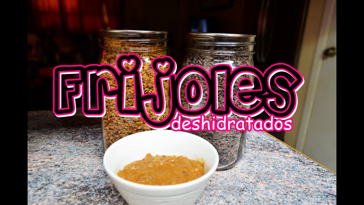 Como preparar frijoles con chorizo y frijoles negros para deshidratar y almacenar por largo tiempo