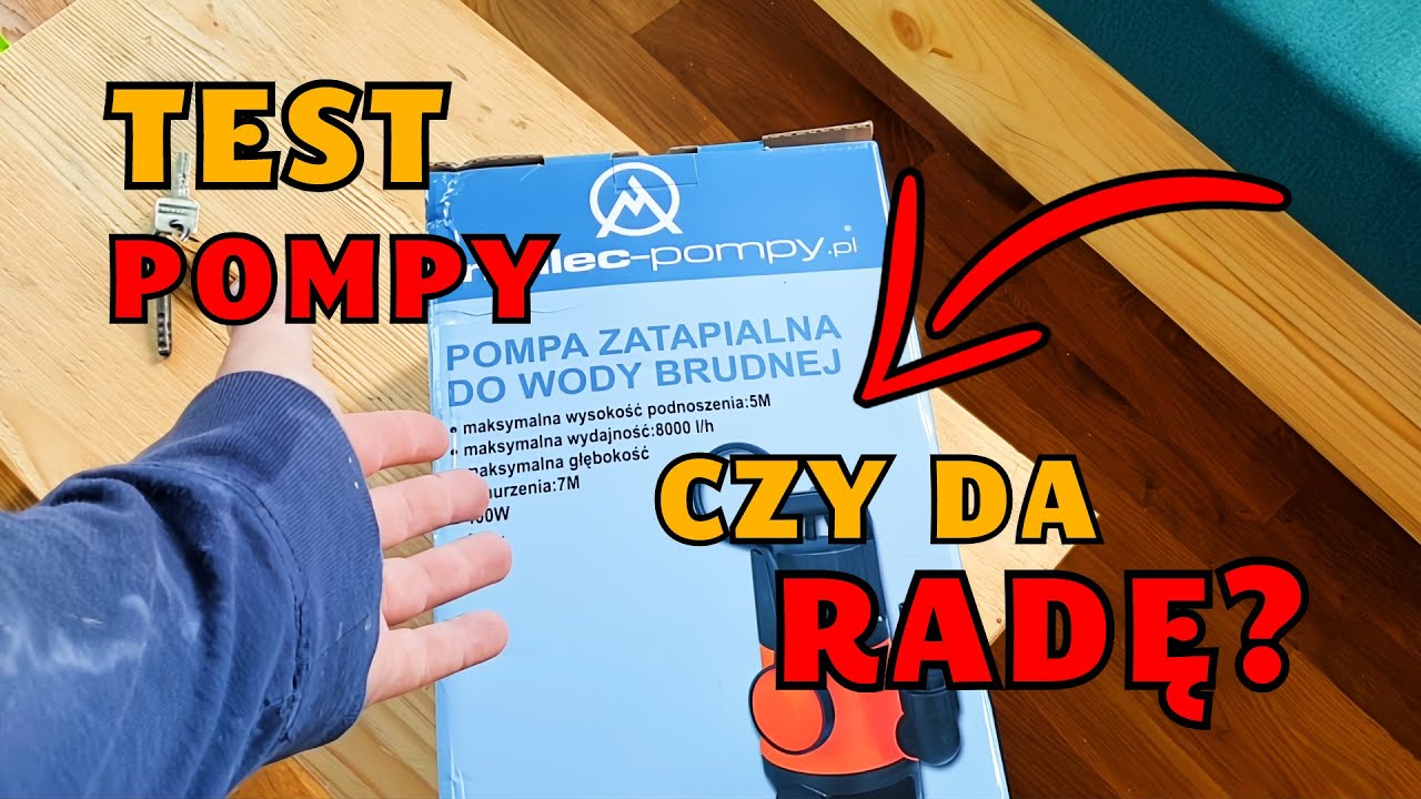 ►TEST Pompa do wody brudnej. Jak wypompować wodę z basenu, rowu, kanału w garażu? Dom za 100 tys 353