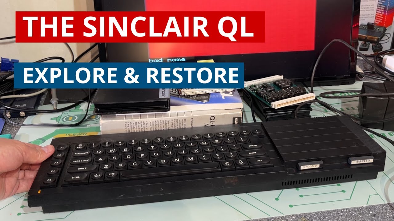 THE SINCLAIR QL computer - Exploring the machine, some expansion cards and a dual floppy drive